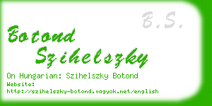 botond szihelszky business card